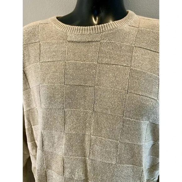 Clan Douglas Linen Silk Sweater XLL 2XL Cable Knit Good Scotland NEW - Picture 7 of 7